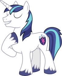 Size: 10000x12230 | Tagged: safe, artist:floppychiptunes, shining armor, pony, unicorn, absurd resolution, eyes closed, male, simple background, solo, stallion, transparent background, vector