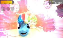 Size: 400x240 | Tagged: safe, rainbow dash, 3ds, face, face raiders, faic, irl, photo, toy, video game, wat