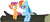 Size: 6827x2987 | Tagged: safe, artist:zeegaas, rainbow dash, scootaloo, pegasus, pony, marshmallow, simple background, transparent background, vector