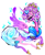 Size: 535x647 | Tagged: safe, artist:njeekyo, princess cadance, alicorn, pony, ceremonial headdress, clothes, solo