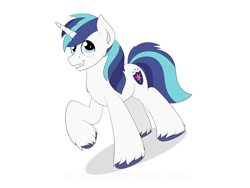 Size: 4000x3000 | Tagged: safe, artist:coramino, shining armor, pony, unicorn, solo