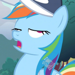 Size: 250x250 | Tagged: safe, screencap, rainbow dash, pegasus, pony, blue coat, female, mare, multicolored mane