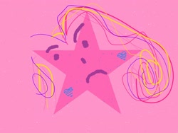 Size: 2048x1536 | Tagged: safe, artist:super trampoline, princess cadance, alicorn, pony, 1000 hours in ms paint, abstract, disappointed, grumpy, ms paint, not salmon, stars, wat