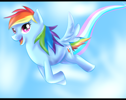 Size: 1500x1200 | Tagged: safe, artist:jokersyndrom, rainbow dash, pegasus, pony, blue coat, female, mare, multicolored mane