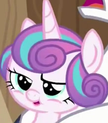 Size: 463x532 | Tagged: safe, screencap, princess flurry heart, shining armor, alicorn, pony, unicorn, once upon a zeppelin, baby, baby pony, cropped, dreamworks face, female, male, stallion