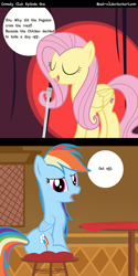 Size: 2000x4000 | Tagged: safe, artist:noah-x3, fluttershy, rainbow dash, pegasus, pony, comic, stand-up comedy