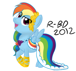 Size: 700x650 | Tagged: safe, artist:rb-d, rainbow dash, pegasus, pony, clothes, dress, filly, gala dress