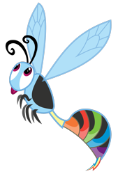 Size: 1600x2362 | Tagged: safe, artist:atmospark, rainbow dash, hornet, insect, insectified, simple background, species swap, transparent background, vector, wasp