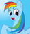 Size: 2037x2341 | Tagged: safe, artist:spaghetticen145, rainbow dash, pegasus, pony, blue coat, female, mare, multicolored mane