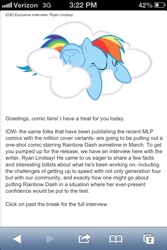 Size: 640x960 | Tagged: safe, rainbow dash, pegasus, pony, cereal velocity, equestria daily, hasbro, ryan lindsay, text