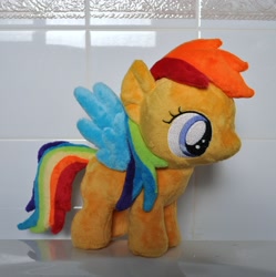 Size: 2848x2860 | Tagged: safe, artist:lykaios-avery, rainbow dash, scootaloo, irl, photo, plushie, solo