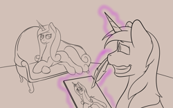 Size: 4599x2867 | Tagged: safe, artist:nudeknightart, princess cadance, shining armor, alicorn, pony, unicorn, awkward smile, draw me like one of your french girls, female, male, mare, shiningcadance, shipping, stallion, straight, titanic