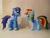 Size: 2048x1536 | Tagged: safe, artist:earthenpony, rainbow dash, soarin', custom, irl, photo, sculpture, soarindash, wonderbolts uniform