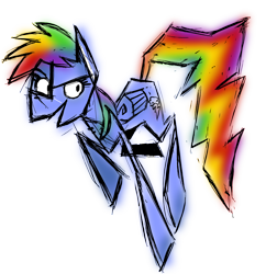 Size: 800x825 | Tagged: dead source, safe, artist:kidcoelacanth, rainbow dash, pegasus, pony, female, mare, open mouth, simple background, smiling, solo, transparent background