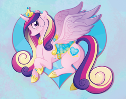 Size: 1024x804 | Tagged: safe, artist:liaslentak, princess cadance, alicorn, pony, shirt design, smiling, solo