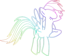 Size: 1600x1397 | Tagged: safe, artist:rainbowkadash, rainbow dash, pegasus, pony, blue coat, female, mare, multicolored mane