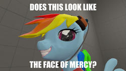 Size: 757x426 | Tagged: artist needed, safe, rainbow dash, pegasus, pony, 3d, face of mercy, meme, nightmare fuel, source filmmaker