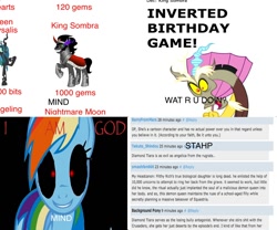 Size: 1200x1000 | Tagged: safe, discord, king sombra, rainbow dash, pegasus, pony, unicorn, meta, neighsayers everywhere, stahp, text