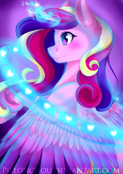 Size: 2893x4092 | Tagged: safe, artist:pillonchou, princess cadance, alicorn, pony, absurd resolution, magic, solo