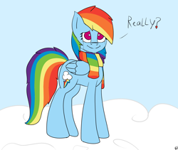 Size: 1900x1600 | Tagged: safe, artist:m4ng0s, rainbow dash, pegasus, pony, clothes, cute, scarf, scarves, tumblr