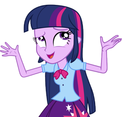 Size: 9000x8655 | Tagged: safe, artist:luckreza8, derpibooru import, twilight sparkle, twilight sparkle (alicorn), alicorn, equestria girls, friendship games, .svg available, absurd resolution, clothes, inkscape, long hair, open mouth, pleated skirt, simple background, skirt, solo, talking, transparent background, vector