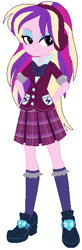 Size: 185x566 | Tagged: safe, artist:3d4d, lemon zest, princess cadance, equestria girls, alternate universe, clothes, crystal prep academy uniform, school uniform