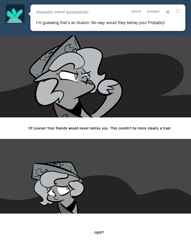 Size: 666x871 | Tagged: safe, artist:egophiliac, princess luna, alicorn, pony, cartographer's cap, filly, grayscale, hat, marauder's mantle, monochrome, moonstuck, raspberry, sad, solo, tongue out, tumblr, tumblr comic, woona, younger