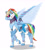 Size: 1600x1792 | Tagged: safe, artist:otakuap, rainbow dash, pegasus, pony, robot, blue coat, female, mare, multicolored mane