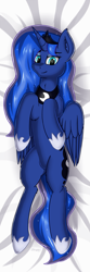 Size: 1417x4251 | Tagged: safe, artist:stargazer, princess luna, alicorn, pony, absurd resolution, body pillow, body pillow design, looking at you, smiling, solo