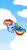 Size: 862x1623 | Tagged: safe, artist:candyandbiffle, rainbow dash, pegasus, pony, blushing, chibi, cloud, cloudy