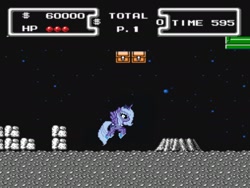 Size: 2128x1604 | Tagged: safe, artist:emeralddarkness, princess luna, alicorn, pony, desktop ponies, duck tales, moon, nintendo entertainment system, old school gaming, pixel art, solo, sprite, video game