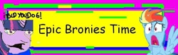 Size: 800x250 | Tagged: safe, rainbow dash, twilight sparkle, pegasus, pony, comic sans, female, mare, sweet bro and hella jeff