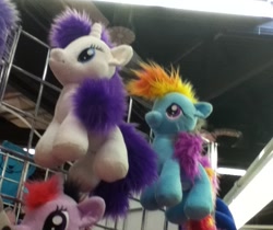 Size: 720x604 | Tagged: safe, rainbow dash, rarity, irl, photo, plushie