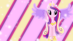 Size: 1600x900 | Tagged: safe, artist:sailortrekkie92, princess cadance, alicorn, pony, female, horn, solo, wallpaper