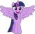 Size: 1342x1328 | Tagged: safe, artist:jp, derpibooru exclusive, derpibooru import, twilight sparkle, twilight sparkle (alicorn), alicorn, pony, the one where pinkie pie knows, .svg available, adorkable, cute, dork, female, mare, simple background, solo, svg, transparent background, twiabetes, vector