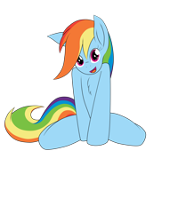 Size: 4000x5000 | Tagged: safe, artist:silverfox057, rainbow dash, pegasus, pony, blue coat, chest fluff, female, mare, multicolored mane