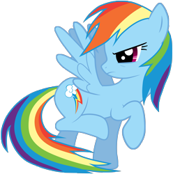 Size: 4957x5000 | Tagged: safe, artist:rubez2525, rainbow dash, pegasus, pony, absurd resolution, angry, simple background, transparent background, vector