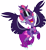 Size: 6100x6700 | Tagged: safe, artist:caliazian, derpibooru import, midnight sparkle, sci-twi, twilight sparkle, pony, equestria girls, friendship games, absurd resolution, adobe illustrator, clothes, equestria girls ponified, evil laugh, horn, necklace, nose in the air, open mouth, pendant, ponified, sharp teeth, simple background, solo, transparent background, vector, wings