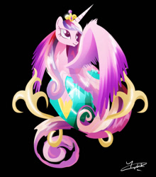 Size: 800x908 | Tagged: safe, artist:ii-art, princess cadance, alicorn, pony, shirt design, solo, watermark