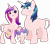 Size: 7189x6285 | Tagged: safe, artist:ekkitathefilly, artist:frownfactory, artist:red4567, edit, edited edit, editor:slayerbvc, princess cadance, princess flurry heart, shining armor, alicorn, pony, unicorn, absurd resolution, baby, baby pony, bald, bipedal, blushing, casual nudity, covering, embarrassed, female, filly, foal, furless, furless edit, male, mare, missing accessory, naked flurry heart, naked rarity, nude edit, nudity, plucked, raised hoof, royal family, shaved, shaved tail, simple background, stallion, transparent background, vector, vector edit