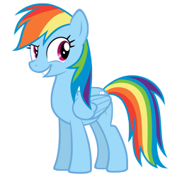 Size: 7000x7000 | Tagged: safe, artist:mrlolcats17, rainbow dash, pegasus, pony, absurd resolution, grin, simple background, smiling, transparent background, vector