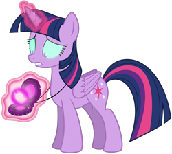 Size: 5000x4481 | Tagged: safe, artist:missgoldendragon, artist:yanoda, derpibooru import, twilight sparkle, twilight sparkle (alicorn), alicorn, pony, equestria girls, friendship games, .svg available, absurd resolution, commission, corrupted, corrupted twilight sparkle, dark magic, device, equestria girls ponified, female, looking down, magic, magic capture device, mare, open mouth, ponified, ponyscape, possessed, role reversal, simple background, solo, transparent background, unleash the magic, vector