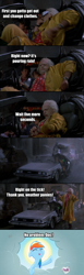 Size: 500x1628 | Tagged: safe, rainbow dash, pegasus, pony, back to the future, car, christopher lloyd, comic, crossover, delorean, doc brown, marty mcfly, michael j. fox