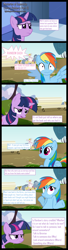 Size: 1500x5500 | Tagged: safe, artist:lightningtumble, rainbow dash, twilight sparkle, pegasus, pony, comic, mysteries of equestria, scrunchy face, shrug