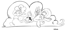 Size: 1973x918 | Tagged: safe, artist:boreddrawfag, rainbow dash, rover, diamond dog, pegasus, pony, rule 63, simple background, sleeping, white background