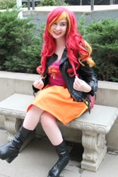 Size: 640x960 | Tagged: safe, artist:lochlan o'neil, sunset shimmer, human, equestria girls, cosplay, irl, irl human, photo, solo