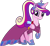 Size: 1024x951 | Tagged: safe, artist:mlp-trailgrazer, princess cadance, alicorn, pony, clothes, dress, simple background, solo, transparent background, vector