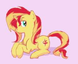 Size: 600x500 | Tagged: safe, artist:psuliem, sunset shimmer, pony, unicorn, solo