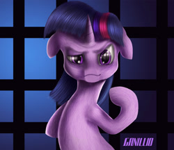 Size: 1200x1039 | Tagged: safe, artist:ganillio, derpibooru import, twilight sparkle, pinky and the brain, solo