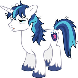 Size: 8196x8204 | Tagged: safe, artist:chrzanek97, shining armor, pony, unicorn, the crystalling, absurd resolution, lidded eyes, male, messy mane, simple background, sleepy, solo, stallion, stubble, tired, transparent background, vector